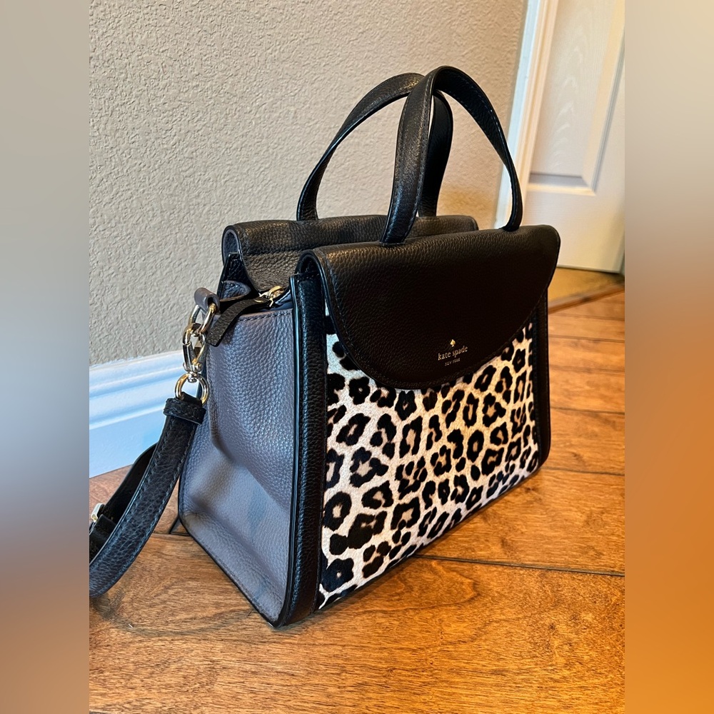 Kate Spade Leopard Handbag with adjustable strap - Picture 2 of 16